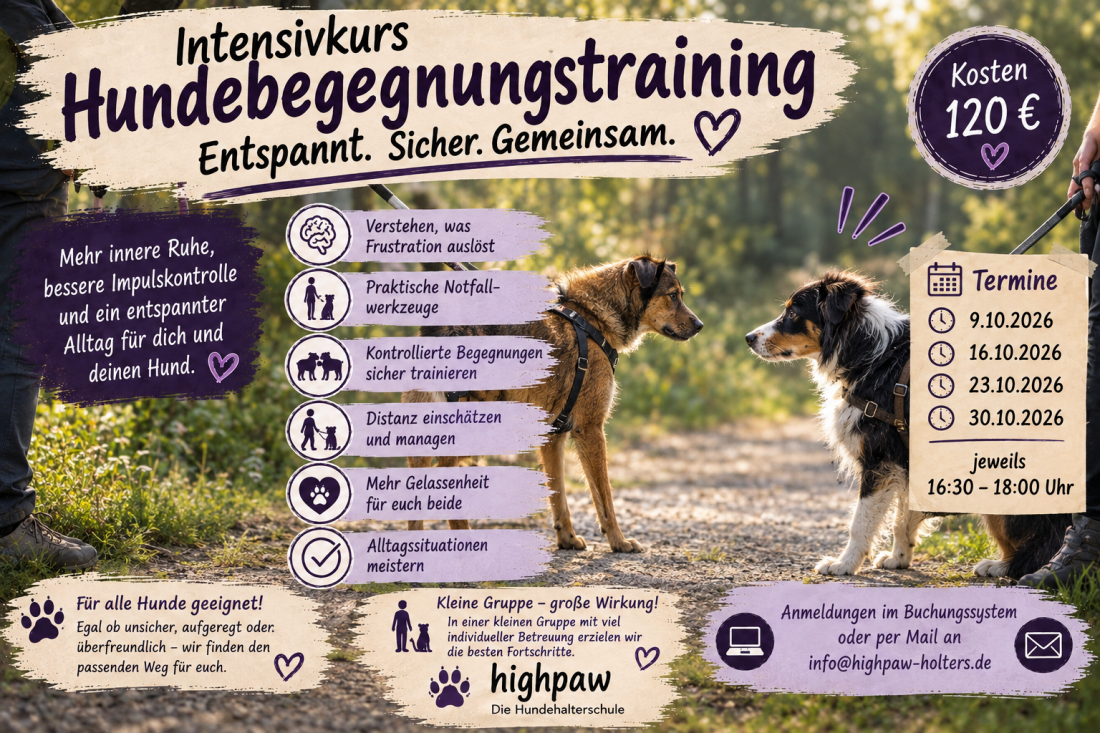 Intensivkurs Hundebegegnungstraining - gelassen aneinander vorbei